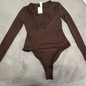 Brown Bodysuit  New with tags!